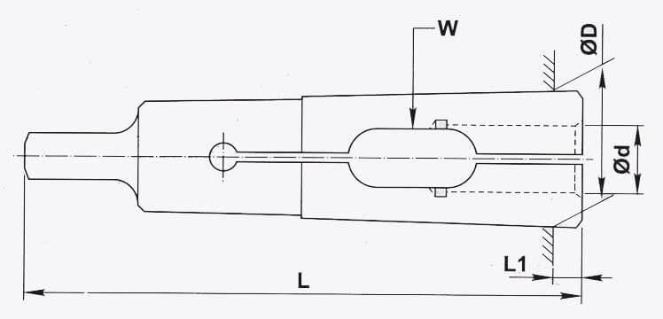 MT2 Morse Taper Drill Sleeve For Dia 10.00 x 8.00 Sq M10 Short Hand Tap